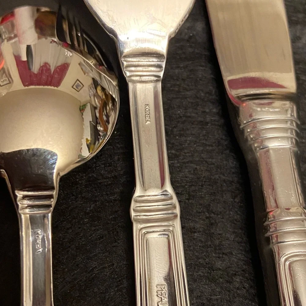Pfaltzgraff Providence 18/10 Stainless Steel 3 Piece Flatware Set~ Korea